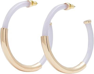 Giondra earrings for women, light purple, metal, without precious stones.. Experience the convenience of online shopping with DIAYTAR NIGERIA's reliable 5-8 day delivery service.