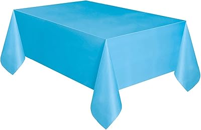 Light blue plastic tablecloth, size 108 "x 54.. Shop across boundaries with DIAYTAR NIGERIA's comprehensive platform and budget-friendly delivery.