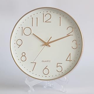 Silent and modern-style silent quartz wall clock, simple and modern style wall clock, powered by battery, without ticking, easy to read, for bedroom, kitchen, classroom, desktop.. DIAYTAR NIGERIA: Putting quality products within reach of every Nigerian through our affordable marketplace.