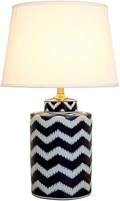 ZHYH New table lamp in blue blue and white blue porcelain and white porcelain model American room home house retro bedroom bedside lamp.. Embrace the convenience of DIAYTAR NIGERIA with thousands of products at your fingertips, delivered nationwide.