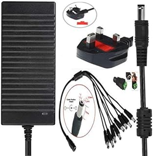 BW 12V 10A 120W DC Food 100-240V AC at 12V DC 10amp 120W LED transformer wall socket with a CCTV power distributor cable with 8-way for video surveillance cameras, LCD TFT monitors, LED light strip and more.. Embrace the convenience of DIAYTAR NIGERIA with thousands of products at your fingertips, delivered nationwide.
