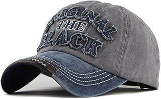 Yuloong Classic black embroidered baseball cap, Trucks hat in faded denim 100% cotton, sun hat for men and women, adjustable size.. DIAYTAR NIGERIA: Transforming online retail with affordable prices and consistent 5-8 day nationwide delivery.