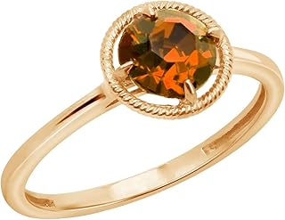 Round ring in 10 carat gold with birth stone from the Amazon collection made up of Electal Infinity elements.. Shop with confidence at DIAYTAR NIGERIA, offering extensive product variety with nationwide delivery.