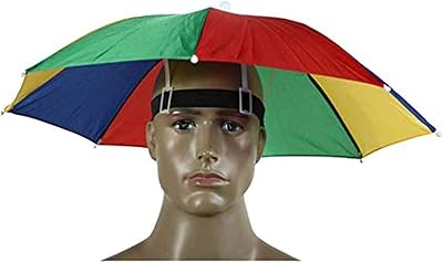 Funny umbrella hat for adults and children, foldable hat for beach, fishing, golf, party, multicolored.. Experience the convenience of boundless shopping with DIAYTAR NIGERIA's affordable platform and quick shipping.