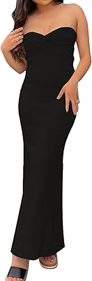 Long strapless dress without straps on the front, long mesh dress with bare back and sleeve.. Shop across categories at DIAYTAR NIGERIA with the confidence of prompt and budget-friendly delivery.