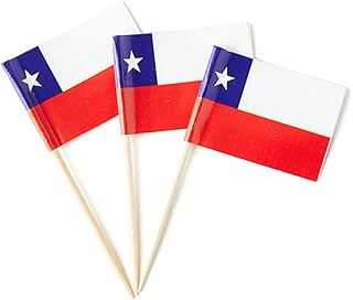 Small toothpicks Design Chilean flag to decorate the flags (100 pieces).. DIAYTAR NIGERIA: Bringing the marketplace to every Nigerian with affordable prices and quick delivery.