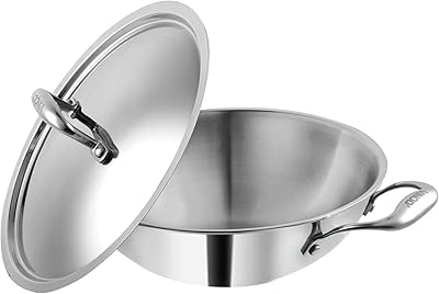 Vinod Platinum Kadai kitchen battery with 24 cm lid 25.. DIAYTAR NIGERIA: Where smart shoppers find everything they need at prices they can afford.