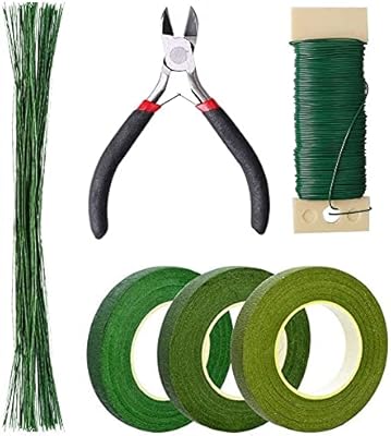 Sparskys floral arrangement kit with 3-ribbon-green ribbons cutting.. Find quality and variety without breaking the bank — only on DIAYTAR Nigeria.