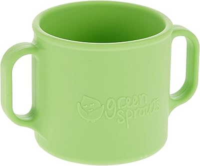 Silicone learning cup Green Spruts, Green, 144300-560-25.. Shop the future with DIAYTAR NIGERIA - thousands of products, unbeatable prices, delivery within a week.