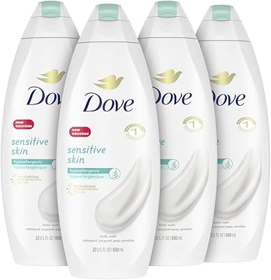Dove Body Wash Hypoallergenic, cleanses and nourishes sensitive skins, hydrates sensitive skin, sulfate without, 650 ml, 4 pieces.. E-commerce made for Nigeria — fast delivery and low prices at DIAYTAR.