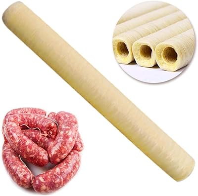 Saucisse housing of natural collagen hoses sausage hoses, edible collagen protein hose for hot dog roasted sausages, for homemade sausages, 14m × 20mm.. DIAYTAR NIGERIA: Where every Nigerian finds what they need at prices they can afford, delivered promptly.