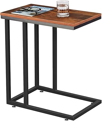 Snack auxiliary table, C -shaped side table for sofa and bed.. DIAYTAR Nigeria: Shopping that fits your budget and your schedule.