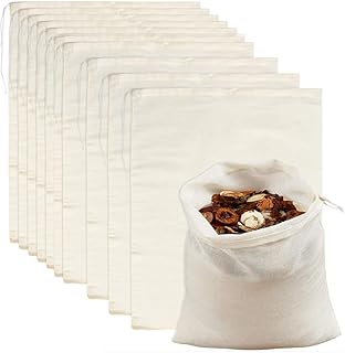 Filtering bag reusable cheese bags Elecdon 10 pieces of canvas to drain in muslin.. DIAYTAR NIGERIA: The marketplace that brings affordable products to every Nigerian home in under 8 days.