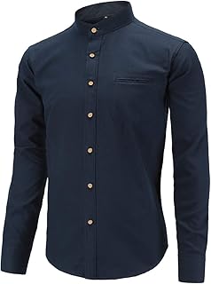 Oxford man shirt slim cut, round neck, buttons, long sleeves and pocket.. DIAYTAR NIGERIA transforms wishes into deliveries with our affordable and reliable e-commerce platform.
