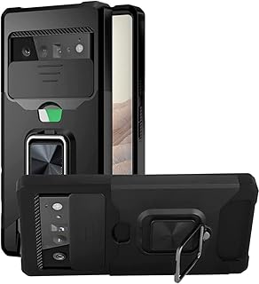 Moninsta Cover Compatible with Google Pixel 6, lens of the antichoc sliding camera with rotary ring holder for pixel 6 (black).. Shop with confidence at Nigeria's leading affordable e-commerce platform with reliable delivery services.