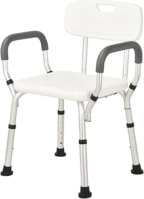 Nizorba bath chair, adjustable shower and bath seat 47 x 41 x 76 cm with padded seat and armrest, comfortable chair chair for people with special needs.. Discover why thousands choose DIAYTAR NIGERIA for affordable products delivered in less than a week.