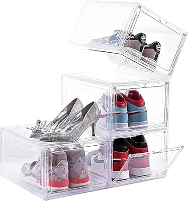 Urbazaar 4 -room plastic shoe storage box with lid.. DIAYTAR NIGERIA brings the nation's largest product catalog to your doorstep at prices you'll appreciate.