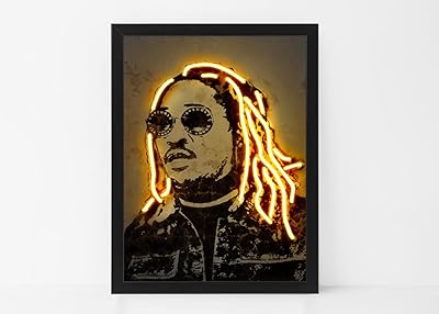 Future Rapper art poster with frame 50 x 40 cm.. DIAYTAR NIGERIA: Your affordable shopping destination with thousands of products delivered in days.