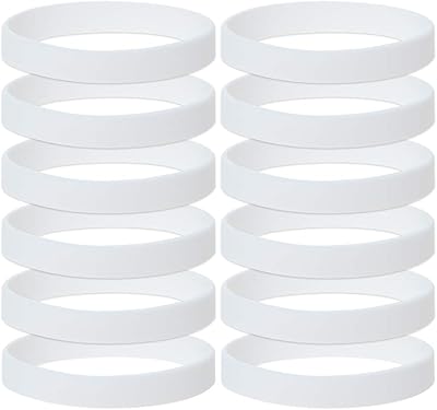12 jojo silicone bracelets for adults, rubber bracelets, party accessories - white.. Fast, easy, and affordable — that’s shopping the DIAYTAR Nigeria way.