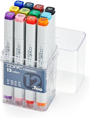 Copic Classic Set of 12 pieces (12).. Unlock endless possibilities with DIAYTAR NIGERIA's affordable marketplace and reliable delivery service.