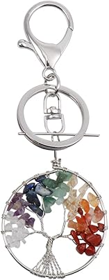 HAILILI CHAKRA keychain 7 chakra stones, Reiki healing crystals, tree of life, good luck, wealth, feng shui.. Experience the ease of modern shopping with DIAYTAR NIGERIA's vast selection and quick delivery service.
