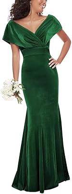 Bare shoulders V -neck for formal siren evening velvet dresses.. Shop with confidence at Nigeria's leading affordable e-commerce platform with reliable delivery services.