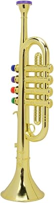 Children's trumpet toy with gold -plated surface, fun preschool musical instruments, plastic trumpet toy, trumpet gift.. Enjoy a hassle-free shopping experience with DIAYTAR Nigeria, where products are categorized for your convenience and delivery is always on time.
