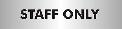 Sico Staff Only panel, Acrylic Aluminum Effect Polished, Gray | Black | White, 190 mm x 45 mm - 2 mm.. Experience the convenience of boundless shopping with DIAYTAR NIGERIA's affordable platform and quick shipping.