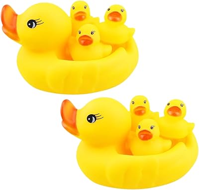 Star Babies Pack of 2 rubber duck toys, 8 rooms in total.. DIAYTAR NIGERIA: Where value shopping meets reliable 5-8 day delivery across the nation.