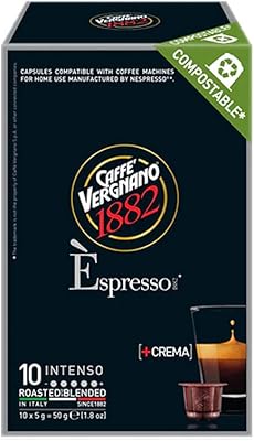 Capsules de Coffee Decaféneé Compatibles Nespresso Intense Espresso 1882 Coffe Vergnano.. From fashion trends to home essentials — find it on DIAYTAR Nigeria.
