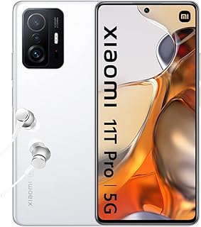Smartphone Xiaomi 11T Pro 5G with 256 GB of internal memory, 8 GB of RAM and Double SIM, Color Moonlight White.. Discover the convenience of DIAYTAR NIGERIA's vast product range delivered affordably in 5-8 days.