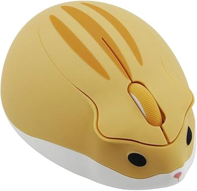 Cute wireless mouse in the shape of a hamster, 1,200 dpi with low noise, suitable for computer, laptop, laptop, macbook, gift for little girls (yellow).. Experience the ultimate in shopping convenience with DIAYTAR NIGERIA's vast catalog and 5-8 day delivery.