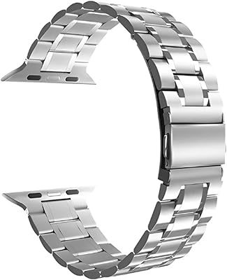 Halamodo watch bracelet compatible with the Apple stainless steel watch strap, Apple 42 mm, 44 mm, 45 mm Apple watch strap, Intelligent watch binding bracelet for i-watch series 7 6 5 4 3 2 1 SE, stainless steel.. DIAYTAR NIGERIA: Where thousands of products meet affordable prices and reliable 5-8 day delivery.