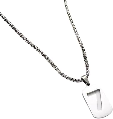 【TTQK】 Square pendant necklace n ° 7 simple fashionable creative and versatile design.. Shop local, shop fast — DIAYTAR Nigeria delivers across the country.
