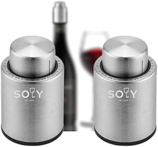 Wine plugs, bottle bottle bottles, luxury vacuum wine cap, reusable wine curator with time scale, wine vacuum pump, cork wine saving, best gift for wine lovers (2 2, stainless steel).. DIAYTAR NIGERIA: Where affordability and variety meet with convenient delivery within 8 days.