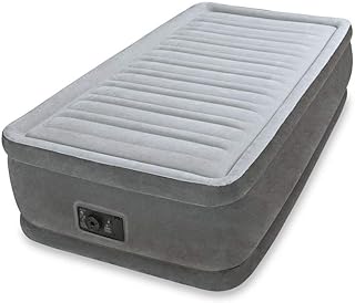 Intex Durabeam Plush, tall pneumatic mattress - gray, single bed 64412.. Shop with purpose at DIAYTAR NIGERIA and receive quality products at budget rates within 8 days.