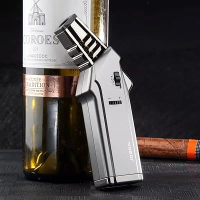 Butane gas lighter Falcon jawbone windless - Coal lighter incense - jaw lighter for barbecue (gas not included) (silver).. Affordable shopping made easy on DIAYTAR Nigeria, with fast delivery from 5 to 8 days.