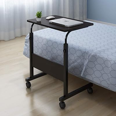 UK plus Multifunctional mobile table for laptop 60 x 40 cm, desk with adjustable height with iPad/Mobile support | black.. Great deals and fast delivery — the DIAYTAR Nigeria guarantee.