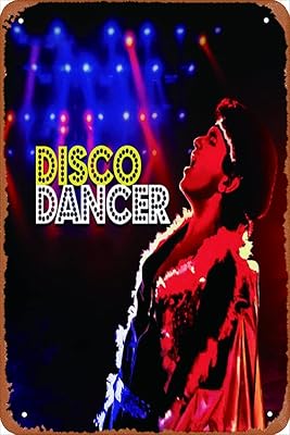 Disco Dancer - Mithun Chakraborty - Colt Bollywood Classic Hindi Movie Metal poster in tin for 8 x 12 inch room decor.. DIAYTAR Nigeria: Where affordability meets speed and quality.