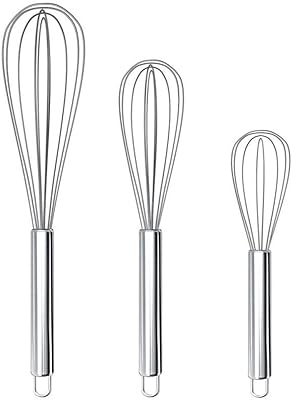 Stainless steel silicone handles for milk and egg beators - set of 3.. DIAYTAR NIGERIA: Bringing quality products to every Nigerian home at prices everyone can afford.
