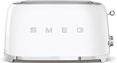 SMEG TSF02WHUK 4 slices toaster in classic design from the 1950s 6 levels of browning.. Shop confidently with DIAYTAR NIGERIA's vast product range and budget-friendly nationwide shipping.