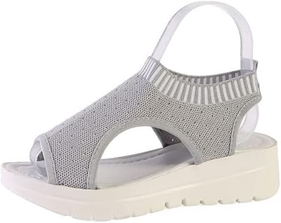 Women's Evila sandals, breathable and comfortable walking sandals with thick heels for summer, large size (color: hortile, size: 39).. Need something fast? Order it now from DIAYTAR Nigeria.