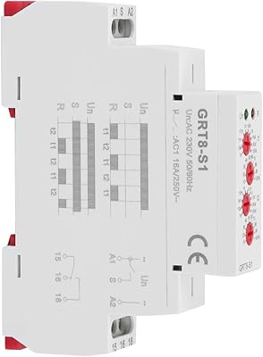 Timer relay of mini asymmetrical cycle GRT8 -S1 - AC 230 V Repeated step/stop.. DIAYTAR NIGERIA: Where affordable shopping meets reliable nationwide delivery in less than a week.