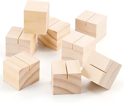 ABOFX Lot of 24 wooden carriers for menu, table number, household display, wedding party, dinner.. Get unbeatable value on every order with DIAYTAR Nigeria.