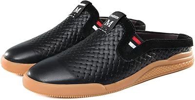 Luxury brand for men, classic backyard relaxed in real leather, moccasins, flat half-pants, muler lazy shoes (black 2, 35).. Nigeria's most loved e-commerce platform delivers affordable shopping solutions to your doorstep.
