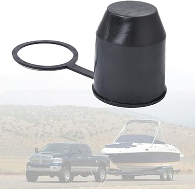 Huttage ball cover with protective hook, waterproof, 2 inches, flexible PVC plastic, outdoor accessories for caravan, truck, boat (black).. Experience the ease of modern shopping with DIAYTAR NIGERIA's comprehensive platform and quick delivery.