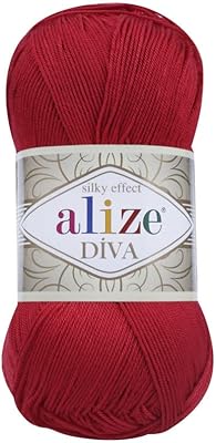 Sets of hand knitted wires Alize Diva (red n ° 106) (1 piece/1 package).. Navigate through thousands of products at pocket-friendly prices with DIAYTAR NIGERIA's easy-to-use platform.