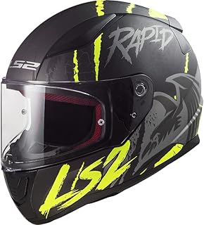 LS2 Full Motorcycle Helmet - Rapid FF353 - Raven - Mat Black Silver H -V Yellow - XL (61/62).. Your go-to destination for affordable online shopping, DIAYTAR NIGERIA delivers in under 8 days.