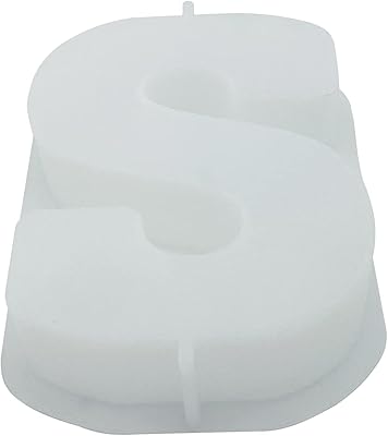 Large 7 -inch silicone alphabet cake pan for candy mold (white S).. DIAYTAR NIGERIA revolutionizes online shopping with competitive prices and reliable 5-8 day delivery.