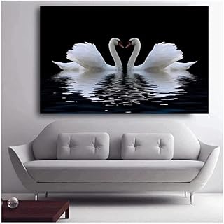 Fmeyart paintings on modern canvas swan swan swans on posters and prints of animals wall photos art for room living room decor 60x90cm without framework.. Discover the perfect balance of selection and value with DIAYTAR NIGERIA's nationwide delivery service.